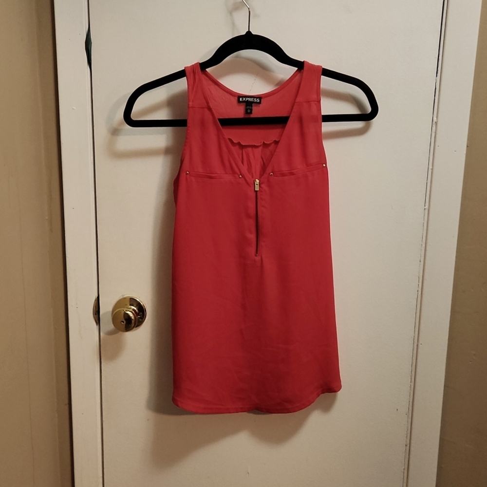 XS coral red blouse from Express